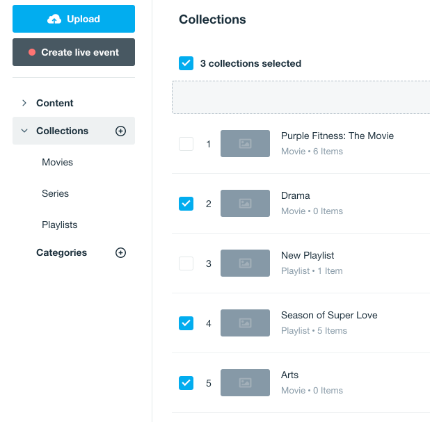 Creating collections on Vimeo OTT – Vimeo Help Center