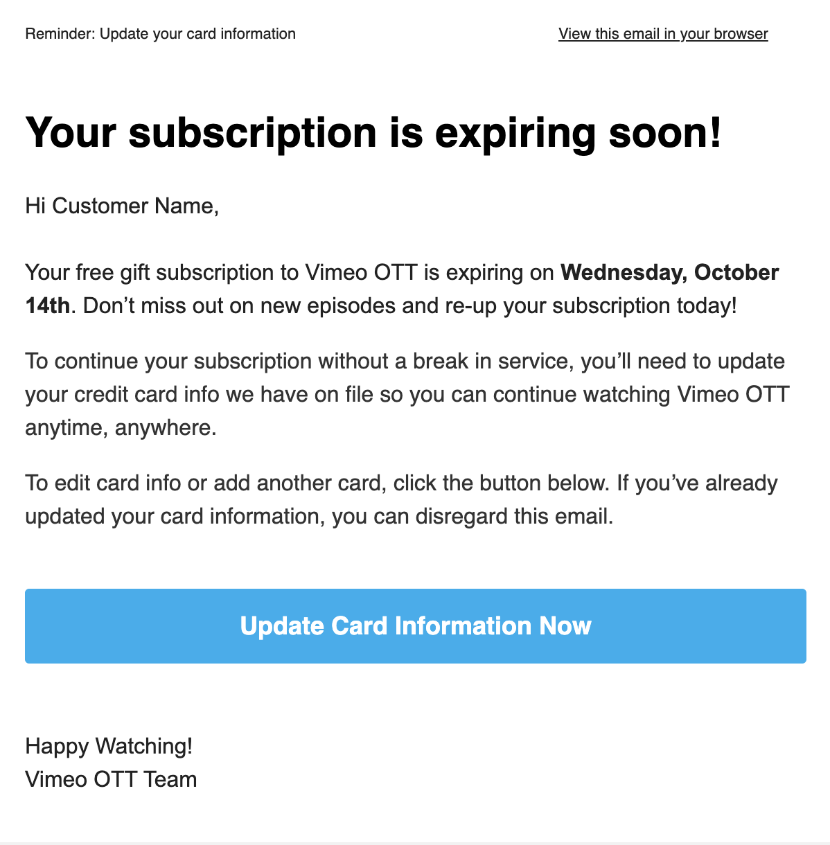 How do I redeem a promo code? - Vimeo OTT Customer Support