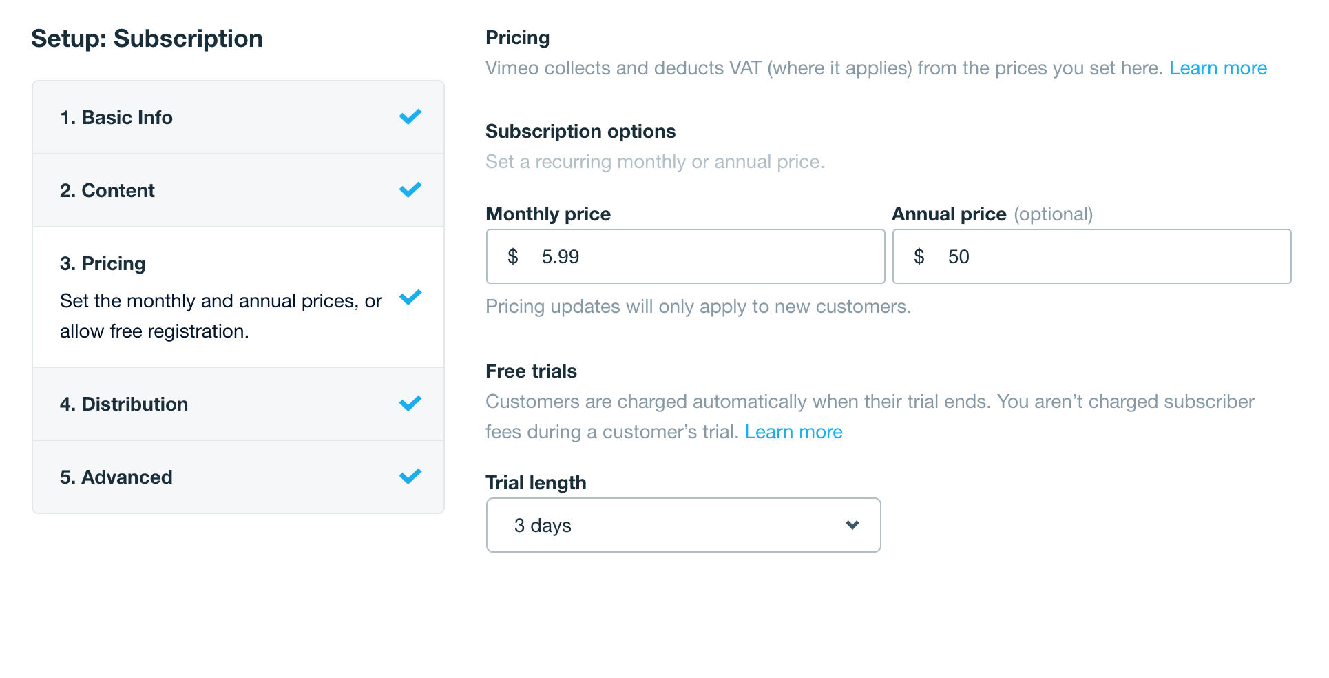 How to create a free trial on Vimeo OTT – Vimeo Help Center