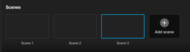 Creating and using scenes on a Vimeo event – Vimeo Help Center