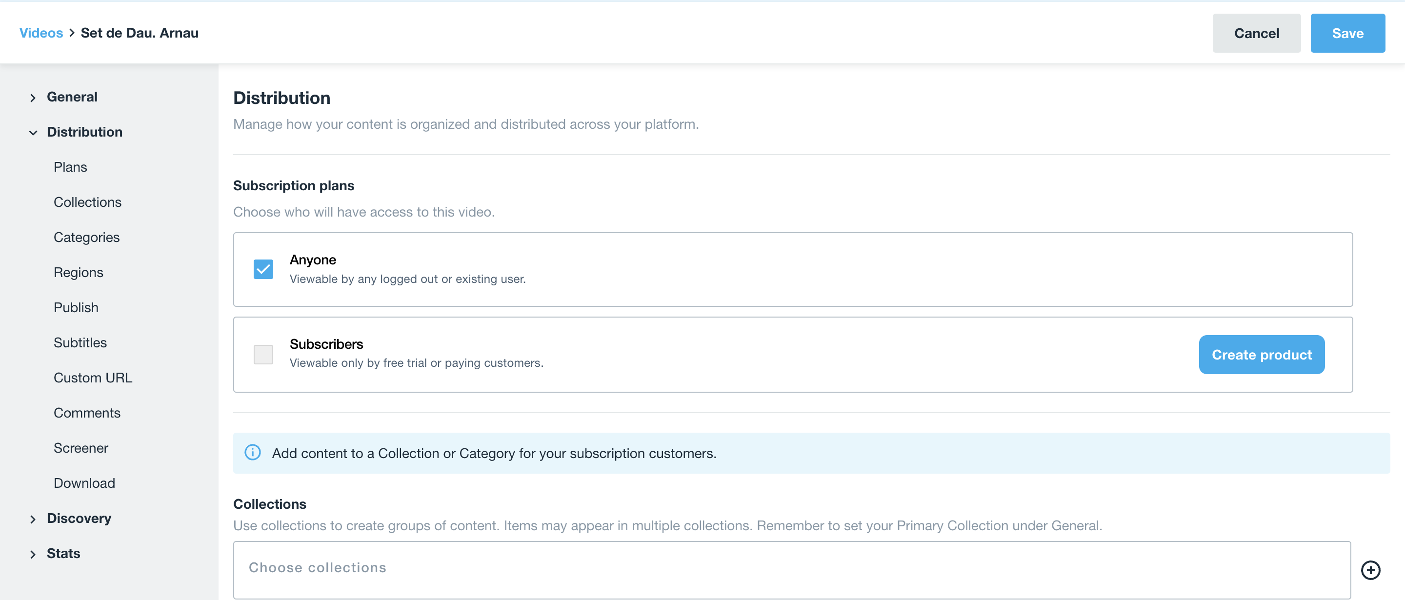 Creating and managing categories on Vimeo OTT – Vimeo Help Center