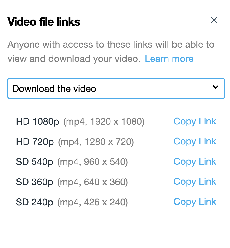 Direct Links To Video Files – Vimeo Help Center