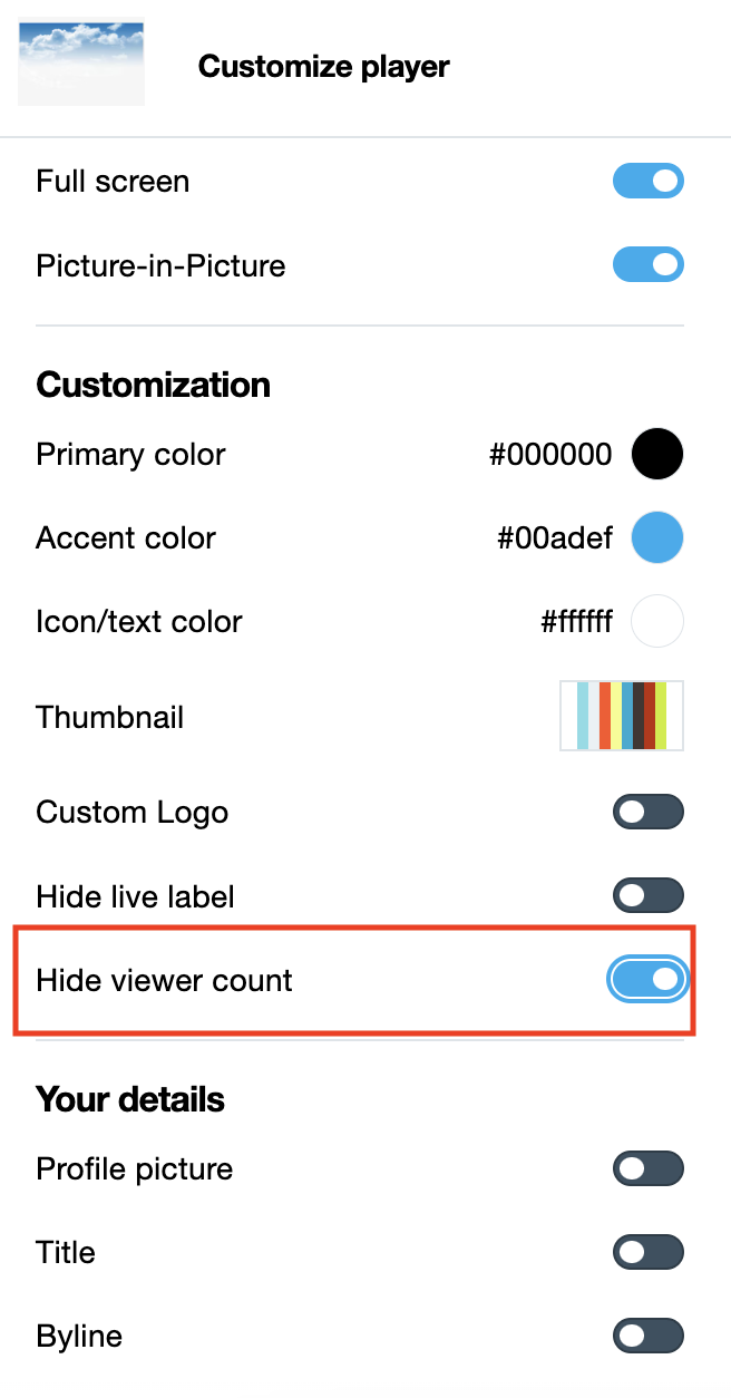 Count your live stream viewers with