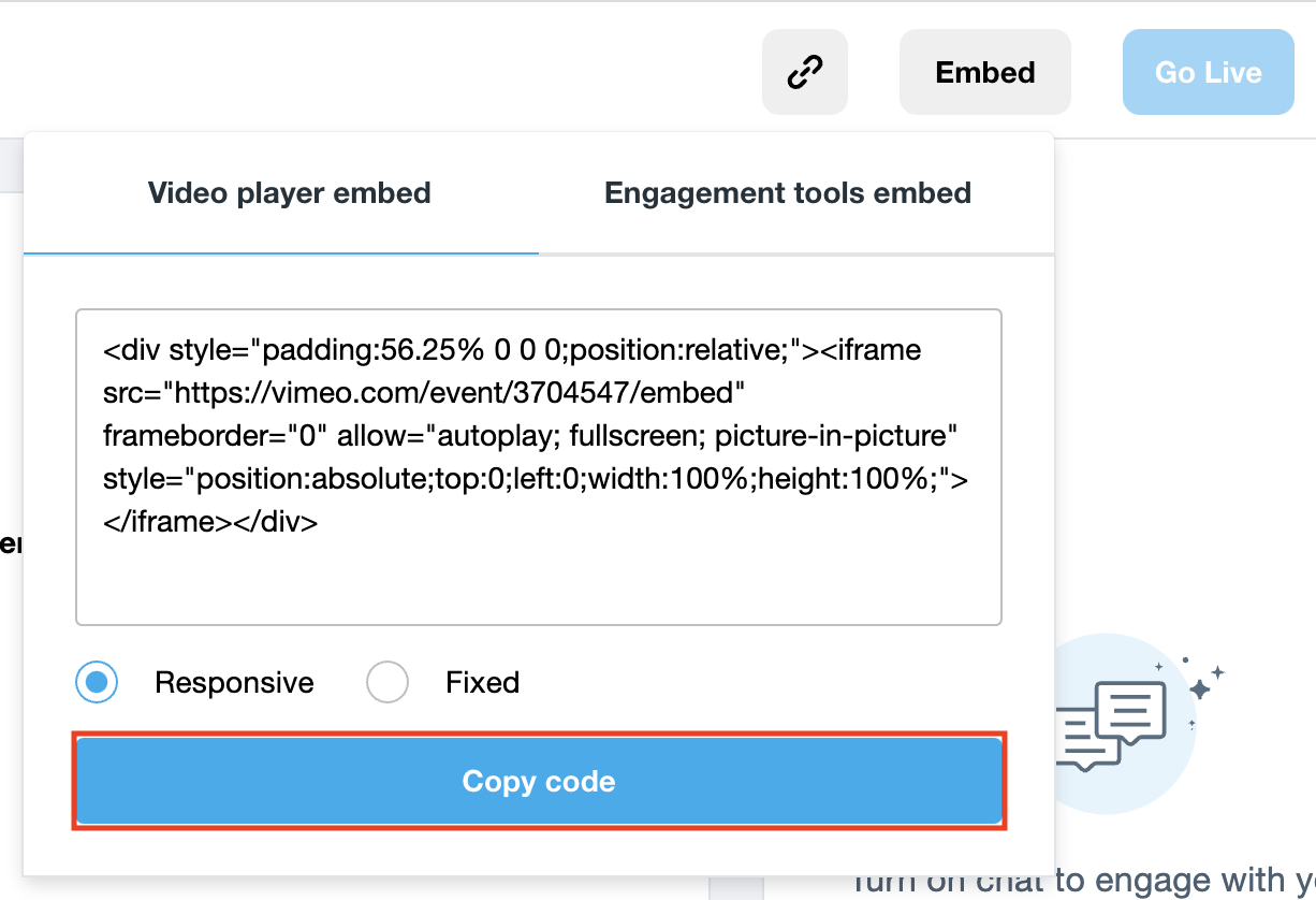 Enable low-latency streaming – Vimeo Help Center