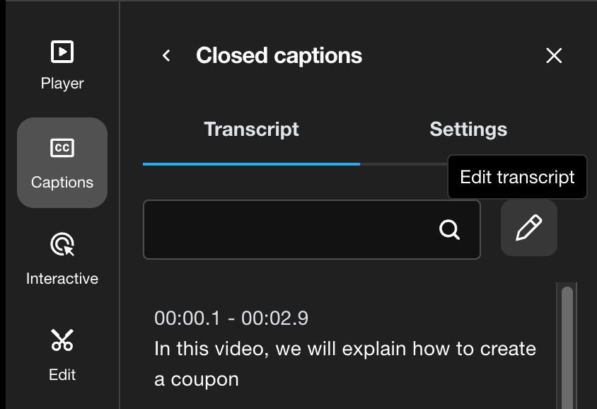How to edit a video’s transcript – Vimeo Help Center