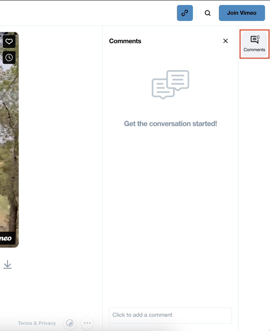 How to @mention someone in a comment – Vimeo Help Center