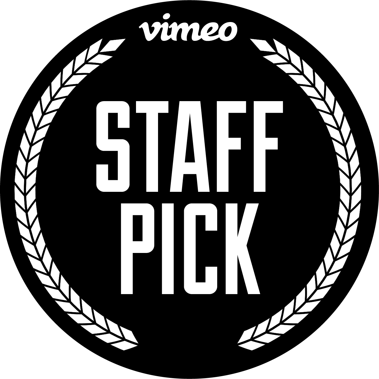 Insignia del premio Staff Pick de Vimeo